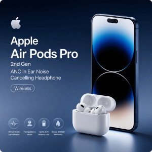 Apple Air Pods Pro 2nd Gen ANC In Ear Noise Cancelling Headphone Wireless