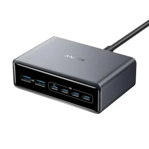 Anker Prime Charger 200W GaN 6-Port USB-C Charging Station – Ultra-Fast Desktop Power Hub