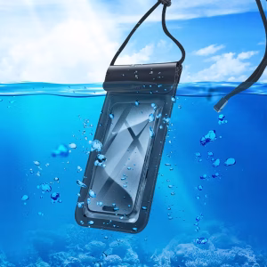 HOCO HX53 IP68 Universal Waterproof Phone Pouch Case for iPhone, Xiaomi, Samsung, Huawei – Underwater Dry Bag with Secure Lanyard