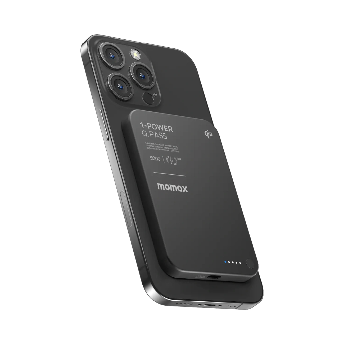 Momax Q.MAG X 5000mAh Magnetic Wireless Power Bank – MagSafe Compatible Fast Charging Battery Pack